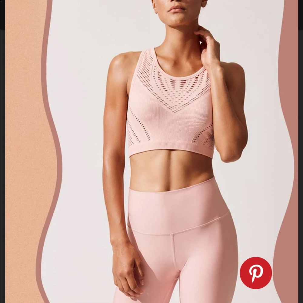 ALO Yoga Pink Crop Top